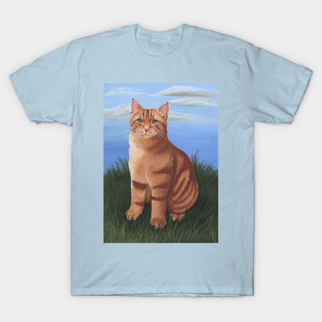 Ginger Tabby Cat T-Shirt by WolfySilver